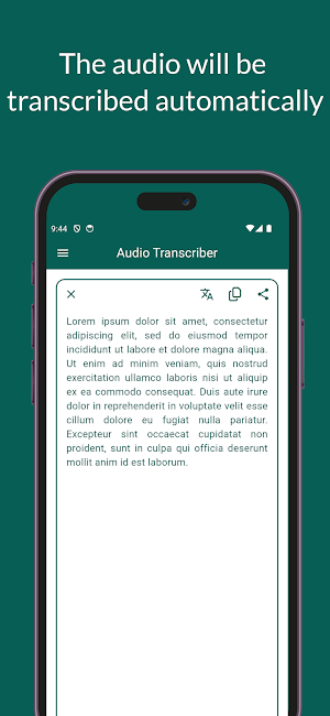 Transcriber: Audio to Text Screenshot 1