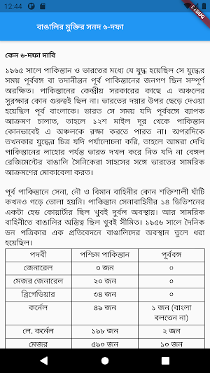 বাঙালির মুক্তির সনদ ৬-দফা Screenshot 2