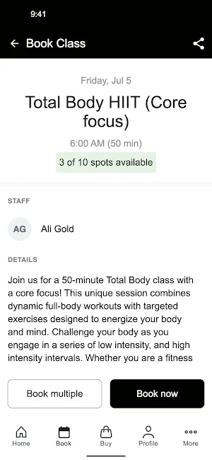Zone 7 Fitness Screenshot 2