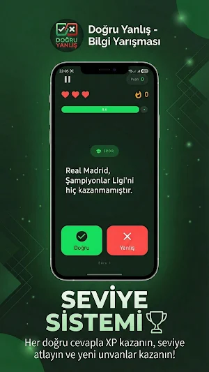 Doğru Yanlış - Bilgi Yarışması Screenshot 3