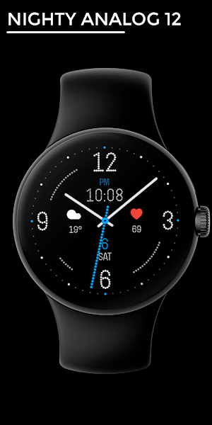 Nighty Analog 12 - watch face Screenshot 0