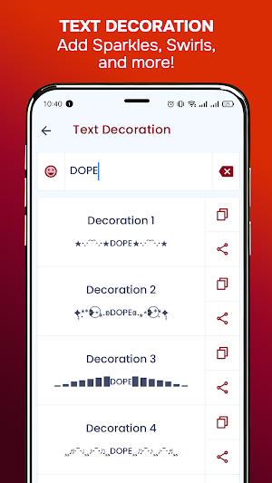 Font Fire - Cool Fonts & Art Screenshot 3