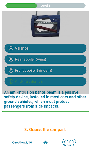 Car parts Quiz Game Screenshot 2
