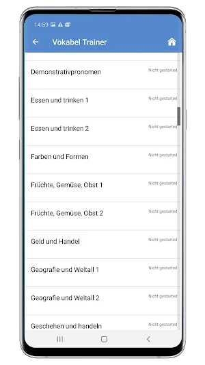 Vokabeltrainer Rumantsch Vallader Screenshot 2