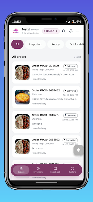 Foodelo resturant partner Screenshot 1
