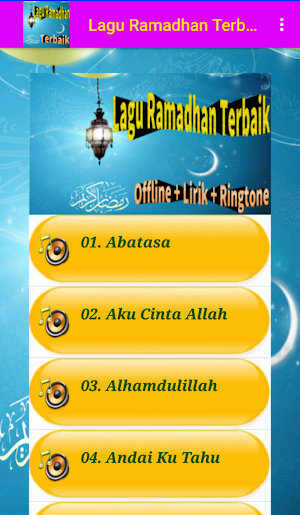 Lagu Ramadhan Offline + Lirik Screenshot 2