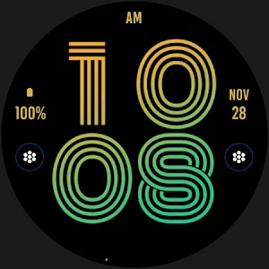 Beauty Orange Tosca Watch Face Screenshot 3