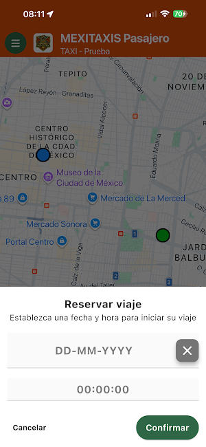 MEXITAXIS Pasajero Screenshot 2
