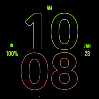 Green Pink LE Watch Face