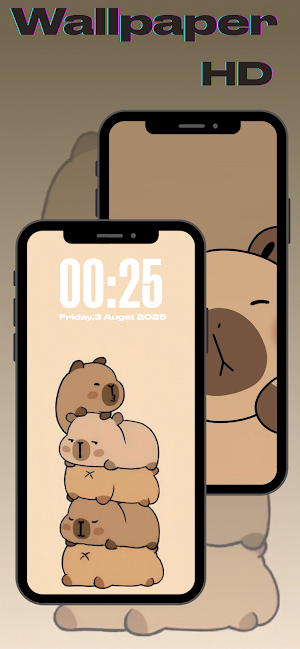 Cute Capybara Wallpaper Screenshot 1