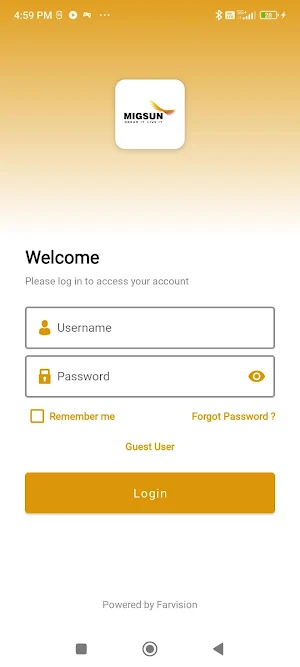 Migsun Customer Screenshot 0