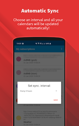 ICSx⁵ – sync Webcal & .ics calendars Screenshot 3
