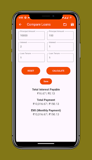 Easy EMI Calculator - 2024 Screenshot 2