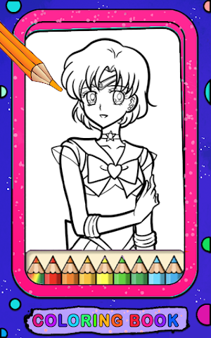 Sailor Moon Coloring Book Game Screenshot 3