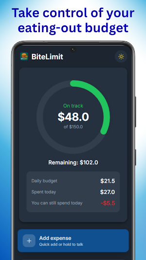 BiteLimit: Eating Out Budget Screenshot 0