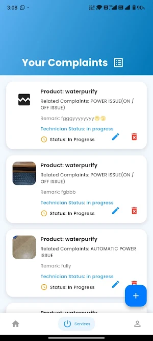 Purica Customer Screenshot 1