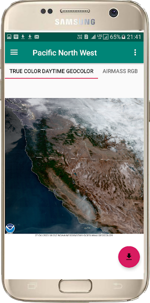 Live NOAA Satellite Weather Screenshot 0