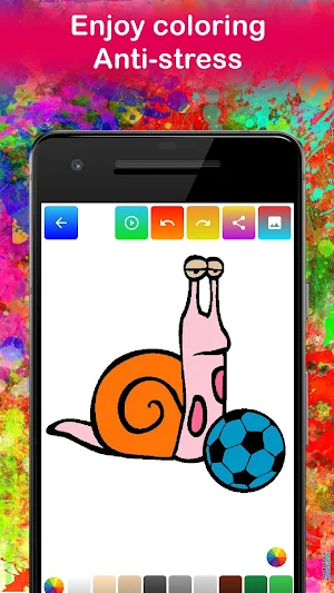 Funny Animal Coloring Pages Game for kids 🎸 Screenshot 0