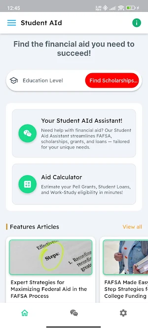 Student AId Screenshot 0