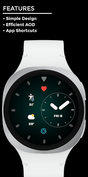 Night 06D - Analog Watch Face Screenshot 1