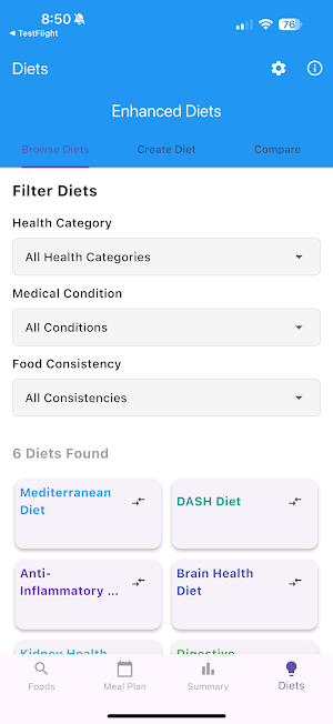 NutritionTracker Screenshot 2