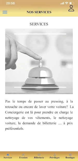 Privilèges d'entreprises Screenshot 1