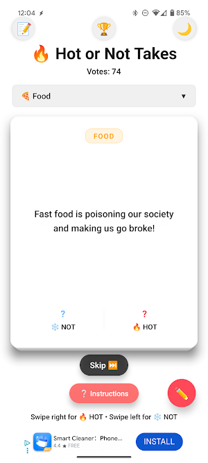 Hot or Not Takes Screenshot 3