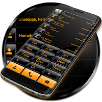 Dialer Theme G Black Orange