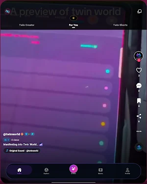 twin world social network Screenshot 0