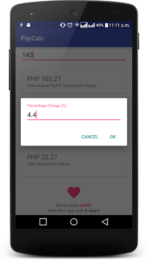 PayCalc: Fee Calculator Screenshot 2