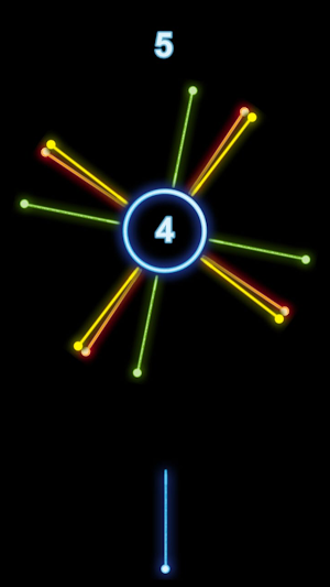 Pin Shooter: Neon Action Game Screenshot 2