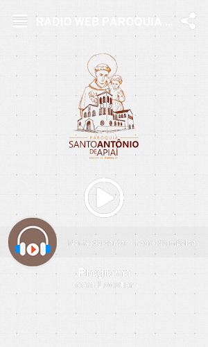 Rádio Web Paróquia Santo Antônio Apiaí Screenshot 1