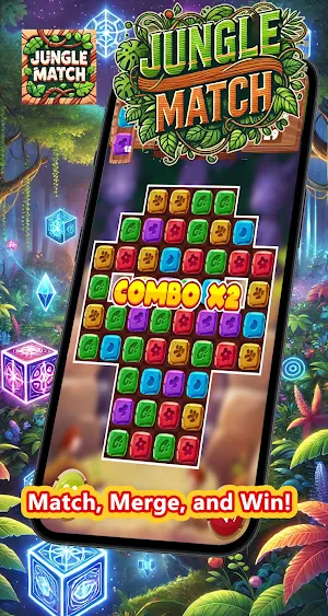 Safari Sparkle: Jungle Match Screenshot 1