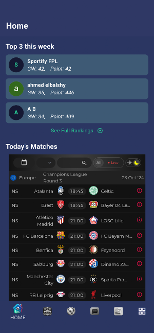 Sportify: Fantasy FPL & Scores Screenshot 0