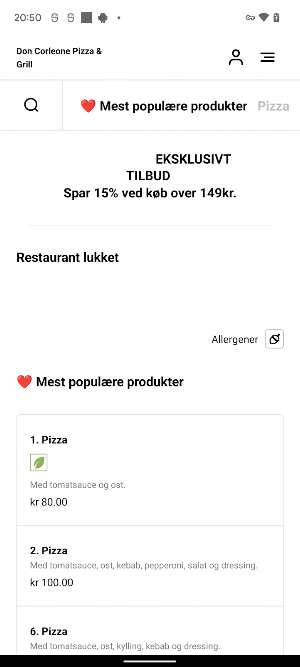 Don Corleone Pizza & Grill Screenshot 2