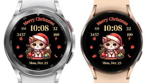 AZ270ChristmasCatWatchFace Screenshot 2