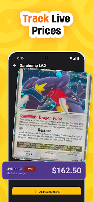 TCG Pokemon Card Value Scanner Screenshot 1