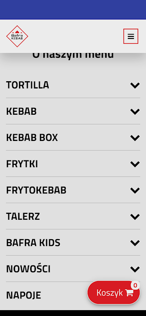 Bafra Kebab Miechów Screenshot 0