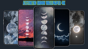 Moon Aesthetic Wallpaper 4K HD Screenshot 0