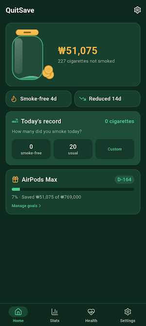 QuitSave: Quit Smoking Tracker Screenshot 0