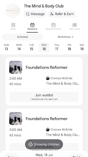 The Mind & Body Club Screenshot 2