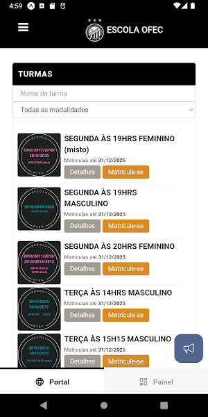 OFEC Play Screenshot 1