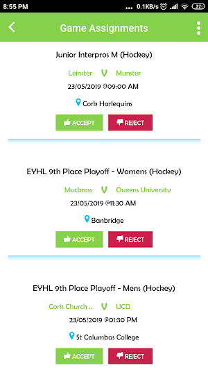 Sportlomo Game Management Screenshot 1