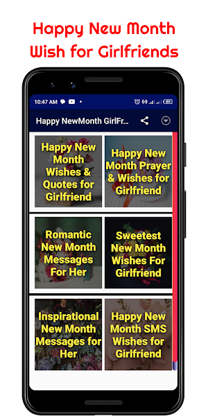 Monthly Wishes for Girlfriend Screenshot 0