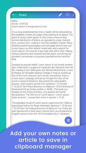 My Clipboard Manager - Clipboard History Screenshot 2