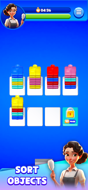 Housewife Sim - 3D Sorting Screenshot 1