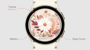 IWF FLOWERS watch face Screenshot 1