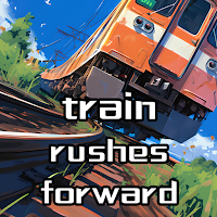 The train rushes forward