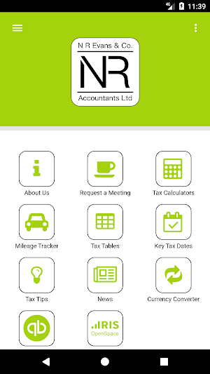NR Evans Accountants Screenshot 0