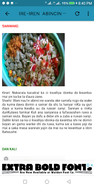 Abincin Gargajiya (Hausa Traditional Foods) Screenshot 3